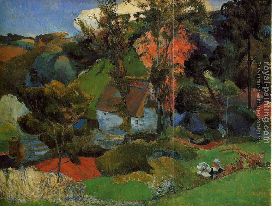 Paul Gauguin : The Aven Running through Pont-Aven